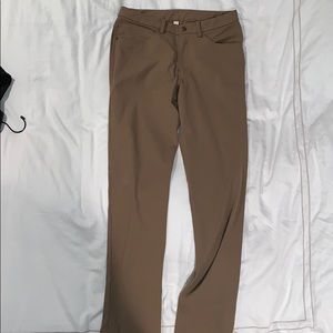 Lululemon ABC Tan Pants 30” waist, 34” length